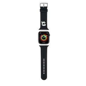 Řemínek Karl Lagerfeld Karl Head NFT na Apple Watch 38 - 40 černý