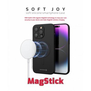 Zadní kryt Swissten Soft Joy Magstick na iPhone XS -X černý