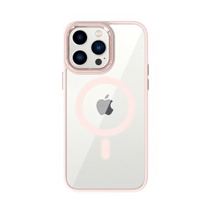 Kryt Tel Protect Magnetic iPhone 14 Pro pevný s růžovým rámečkem 97572 (pouzdro neboli obal na mobil iPhone 14 Pro)