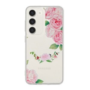 Kryt Tel Protect Flower Samsung S23 s růžovými květy 98495 (pouzdro neboli obal na mobil Samsung S23)