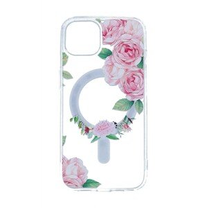 Kryt Tel Protect Flower iPhone 12 Pro MagSafe s růžovými květy 98525 (pouzdro neboli obal na mobil iPhone 12 Pro)