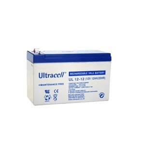 Ultracell UL12-12 F1 (12V - 12Ah), VRLA-AGM záložní baterie