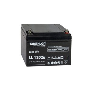 TRIATHLON LL12026 (12V - 26Ah) Záložní baterie "long life"