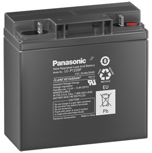 Panasonic LC-P1220P, 12V - 20Ah, záložní baterie