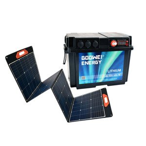 Set GOOWEI ENERGY lithiový bateriový box (200Ah)+ solární panel SN-ME-SC200W, 12V