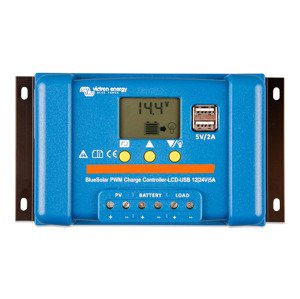 Victron Energy Solární regulátor BlueSolar PWM-LCD&USB 12/24V-5A