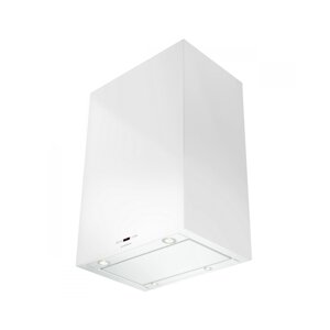 Moderní ostrůvkový odsavač par Cubia Isola Gloss bílá, 45 cm