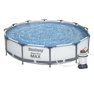 Bestway 16416PFS Bazén Steel Pro Max 3,66 x 0,76 m s pískovou filtrací STANDARD PLUS 3028 l/hod